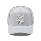 Cult's Logo Mesh Back Trucker Hat In Grey SKU: 626BC-CH43A