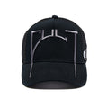 Cult's Arch Logo Mesh Back Trucker Hat in BlackCult's Arch Logo Mesh Back Trucker Hat in Black
