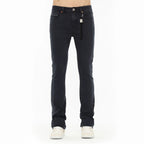 Cult x El Alfa Premium Lenny Bootcut 603 Jeans in Noir  625B8-LB5H