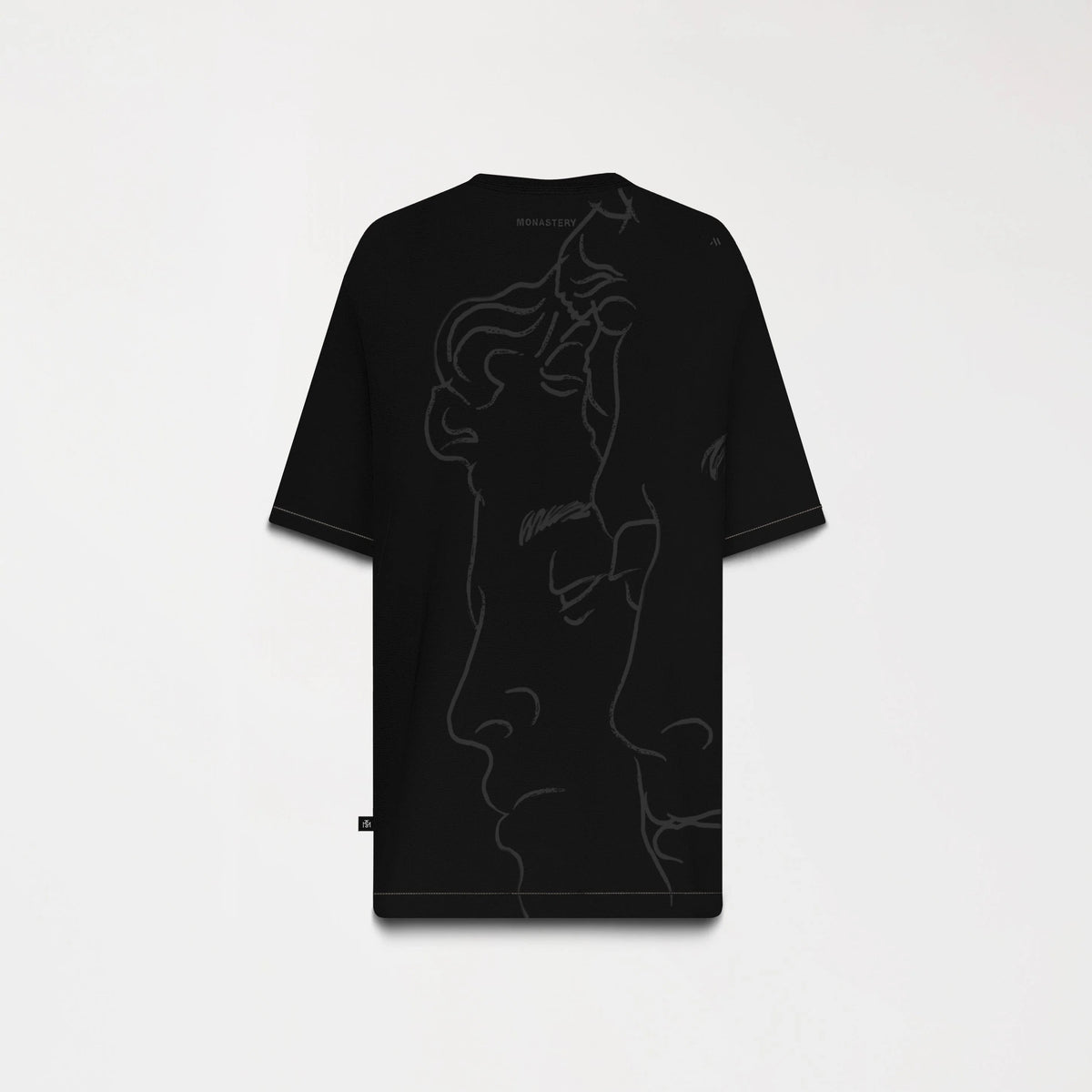TERSIA T-SHIRT OVERSIZED MEN BLACK MONASTERY