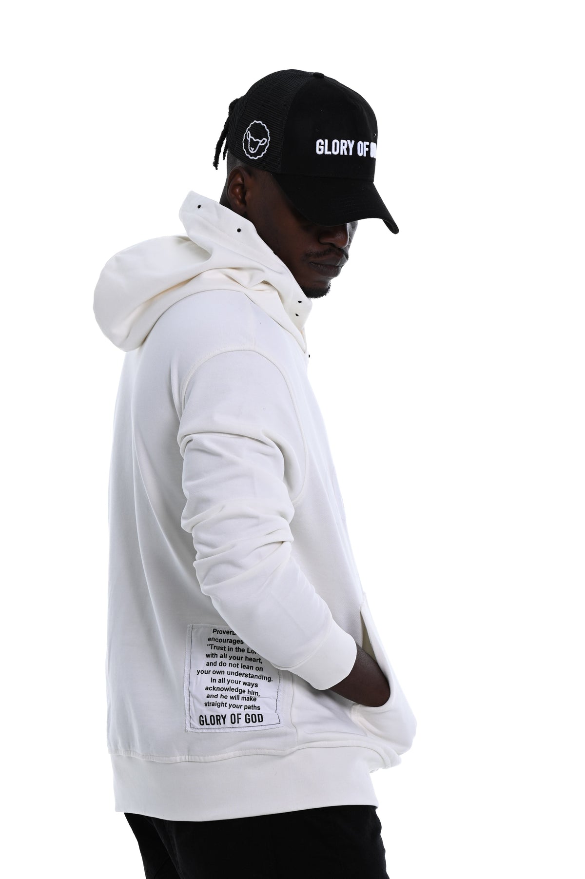 Glory of God Oversized Hoodie - White