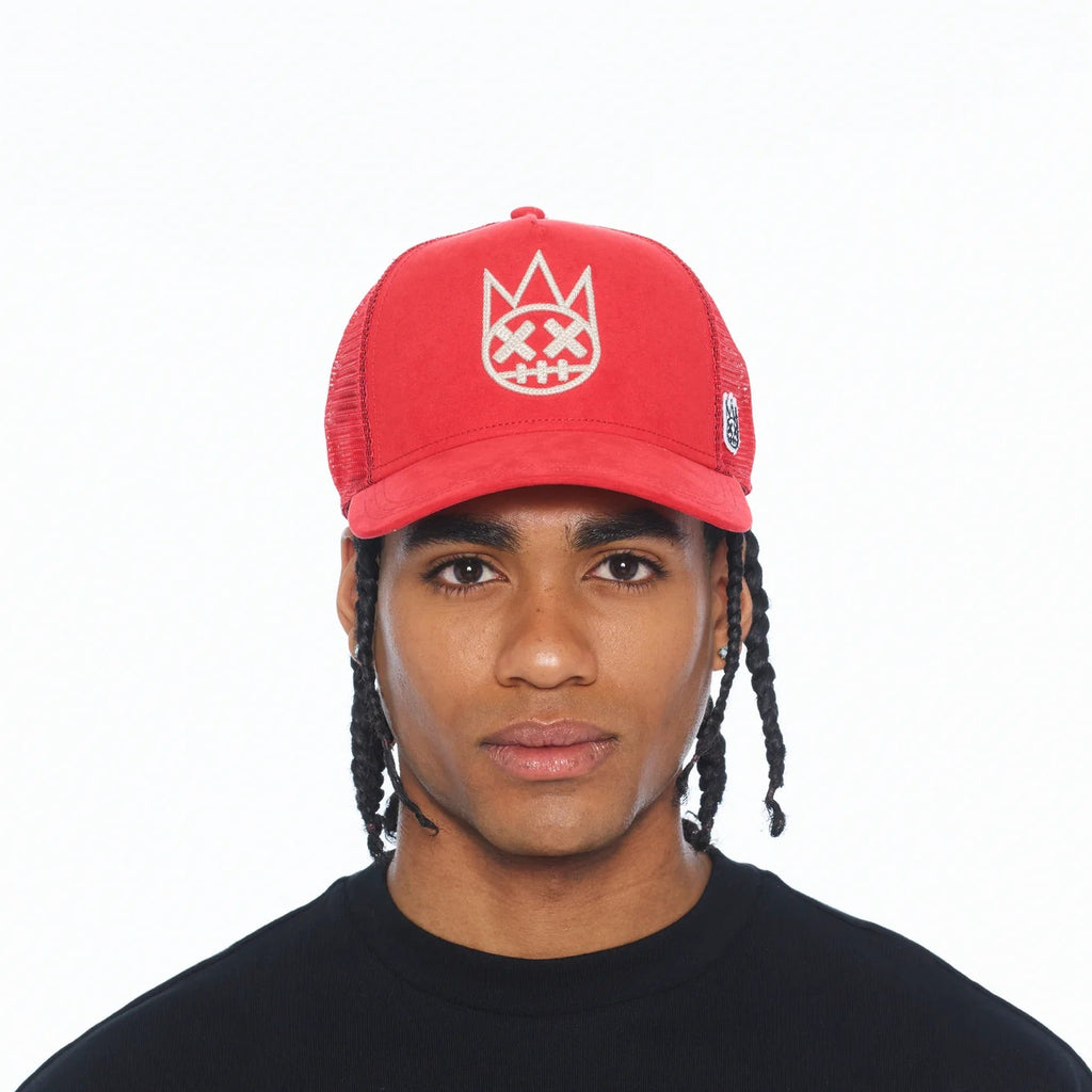 Cult's Logo Mesh Back Trucker Hat In Racing Red 626BC-CH38A
