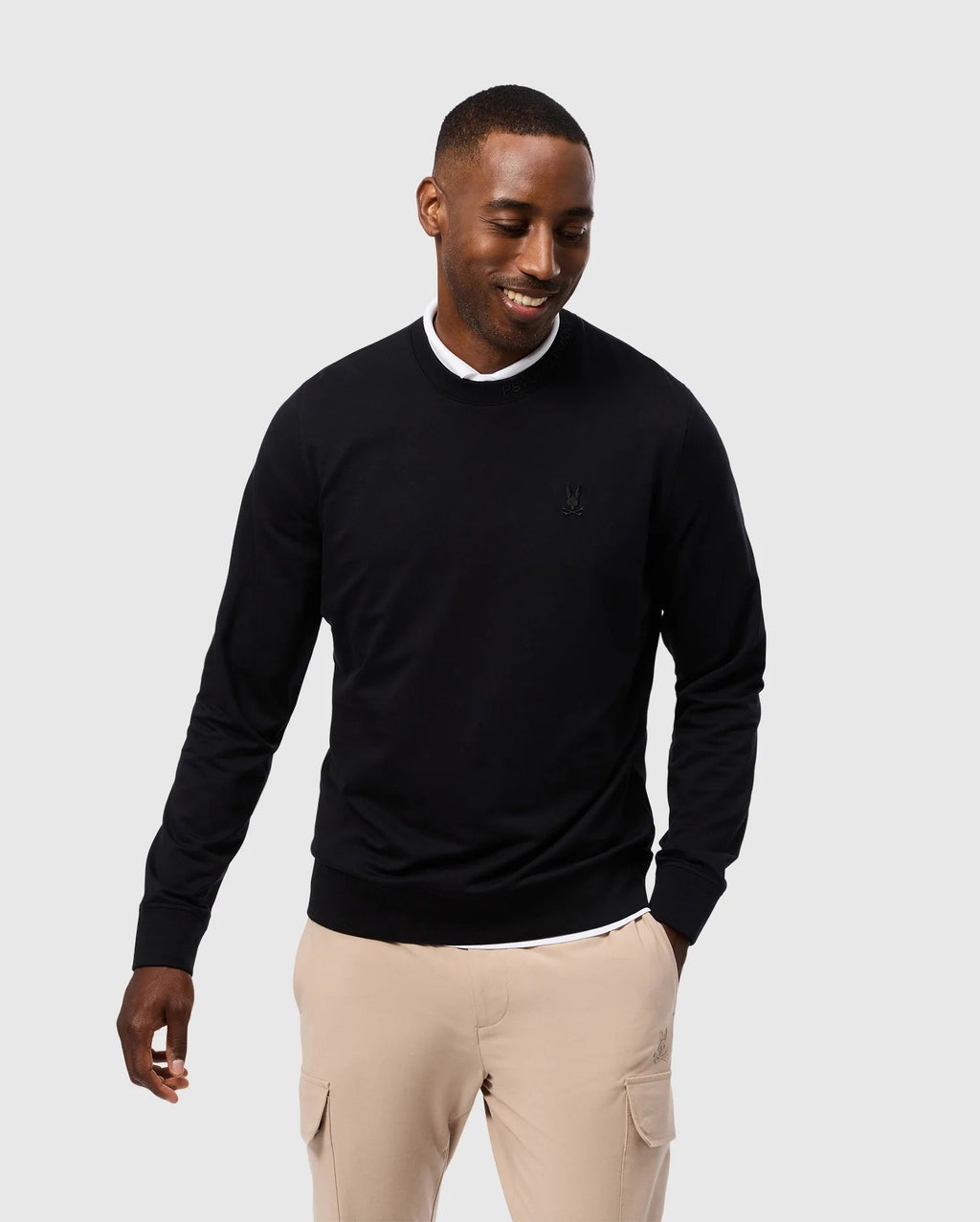 Mens Duke Embroidered Sweatshirt - Black