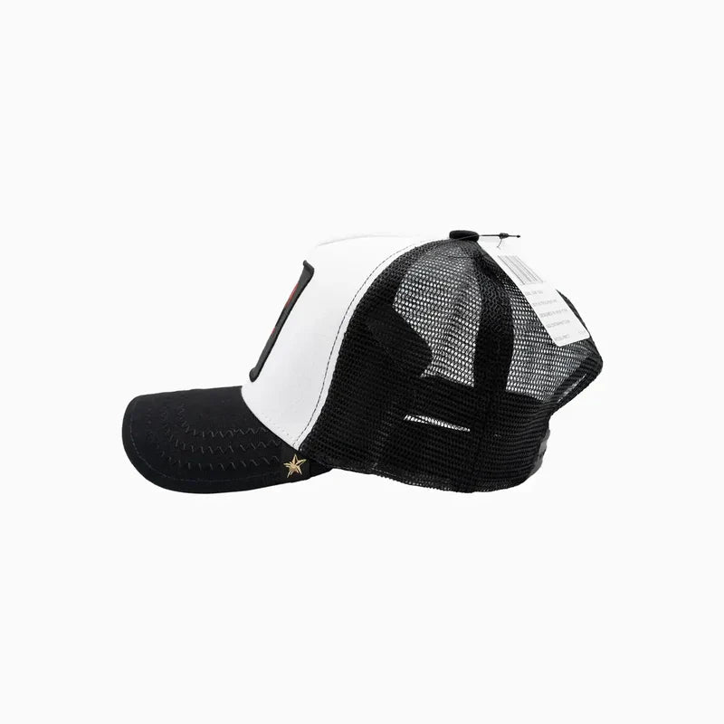 Rooster White Trucker Hat