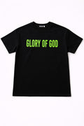 Glory of God Tshirt Black and green neon