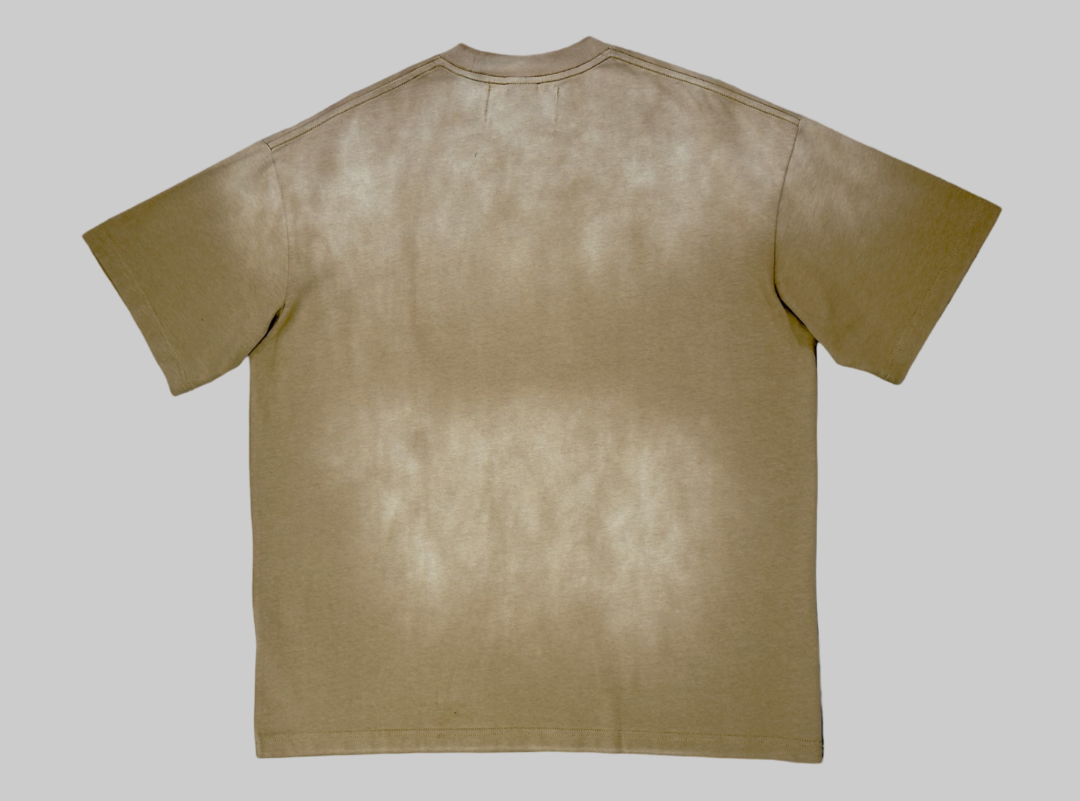 Glory of God Oversized Half Sleeve T-Shirt - Light Brown