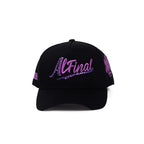 HAT AL FINAL BLACK AND PURPLE STONES