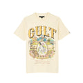 Cult's Heavyweight Short Sleeve Crew Neck Tee "Cuba" in Winter White