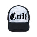 Cult's Mesh Back Trucker Hat "Propaganda" In White 626AC-CH57A