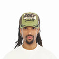 Cult's Mesh Back Trucker Hat "Cult Racing" In Olive 626BC-CH54A
