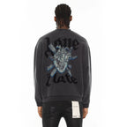 Cult's Novelty Fleece Crew Sweatshirt in Vintage Charcoal 625B9-FC21A