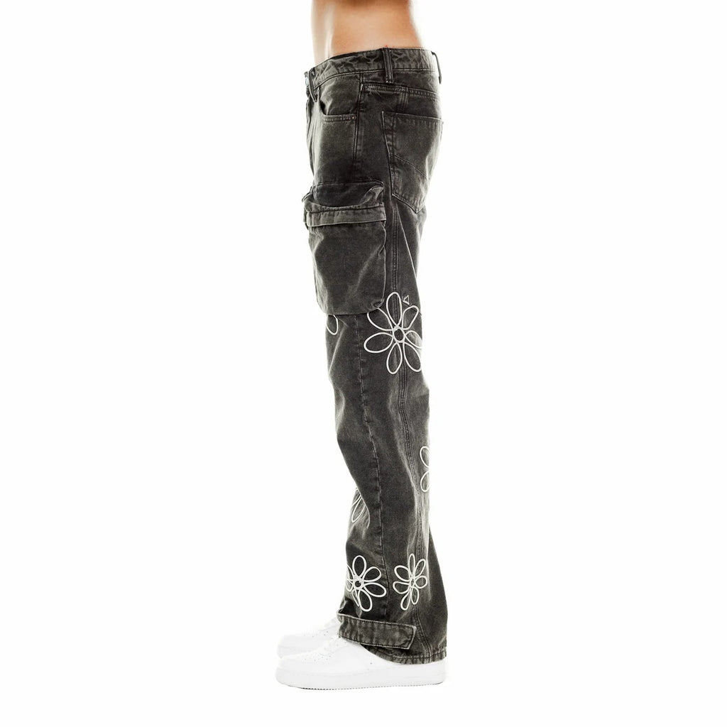 HVMAN EVOLVE BAGGY FIT JEANS IN VINTAGE GREY