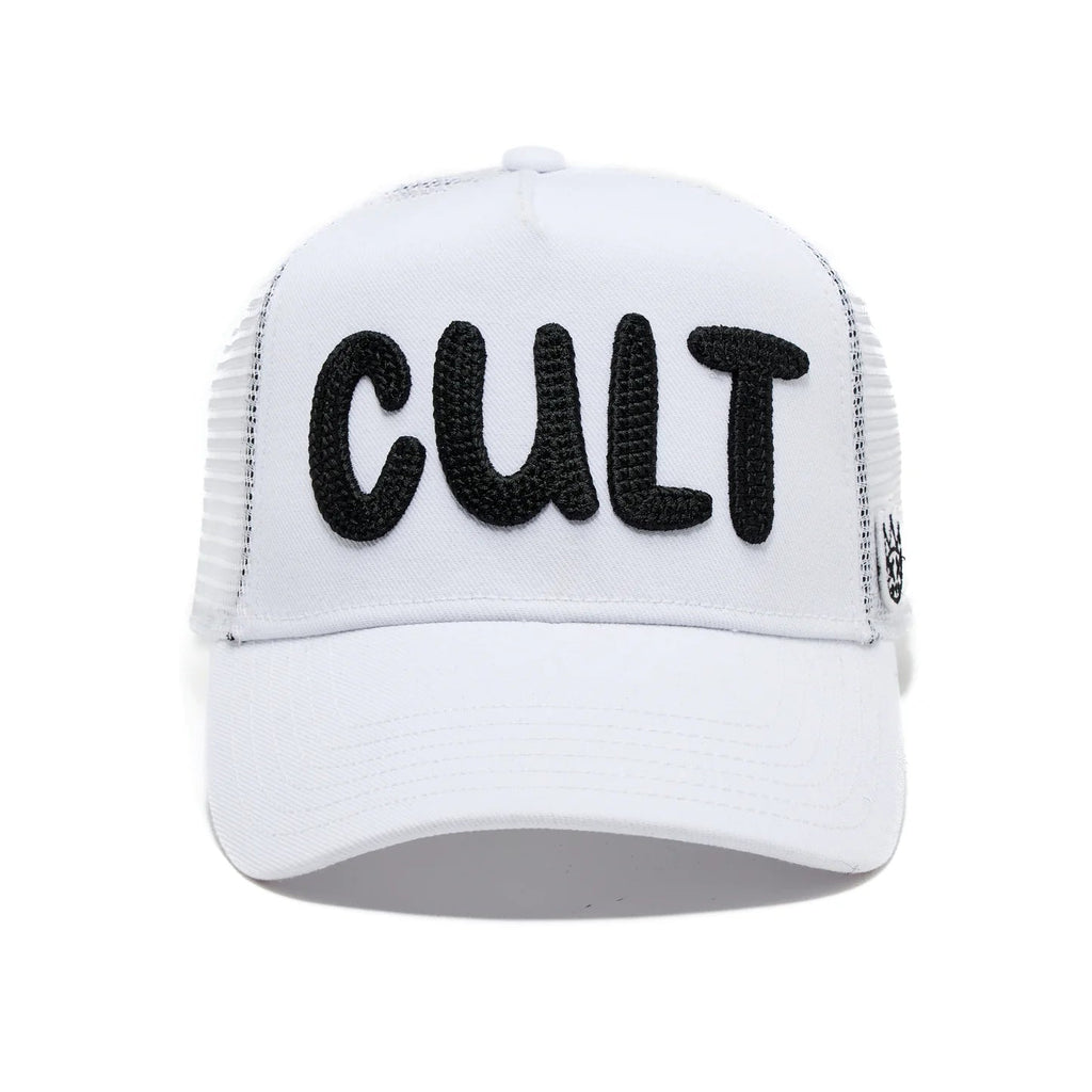 Cult's Cult Chain Logo Hat in White