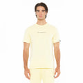 Short Sleeve Crew Neck Tee "Shimuchan" Logo in Banana
