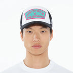 Cult's "Good At Bad Decisions" Mesh Back Trucker Hat in White