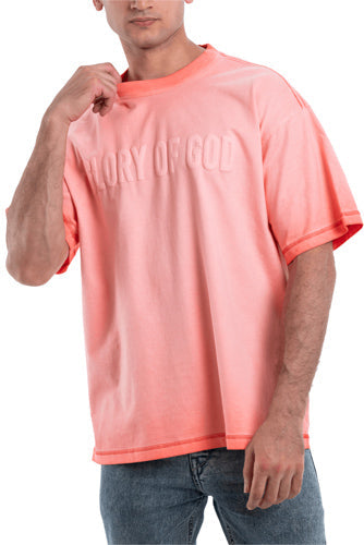 Glory Of God oversized t-shirt - Pink