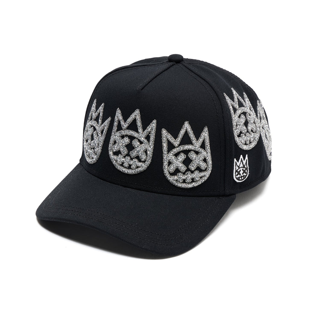 Cult X El Alfa A Frame Hat "Multi Crystal Logo" In Black 626BC-CH52A