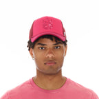 MESH BACK TRUCKER CURVED IN VINTAGE RED