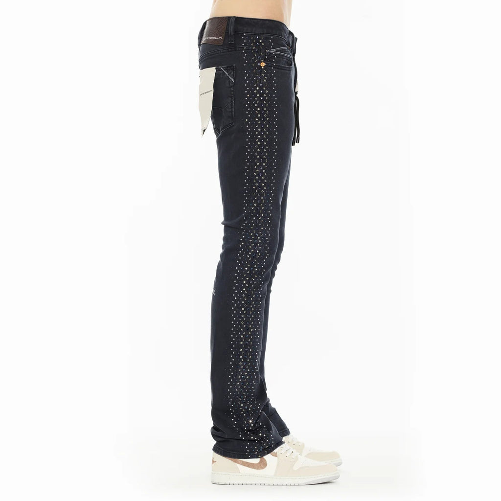 Cult x El Alfa Premium Lenny Bootcut 603 Jeans in Noir  625B8-LB5H