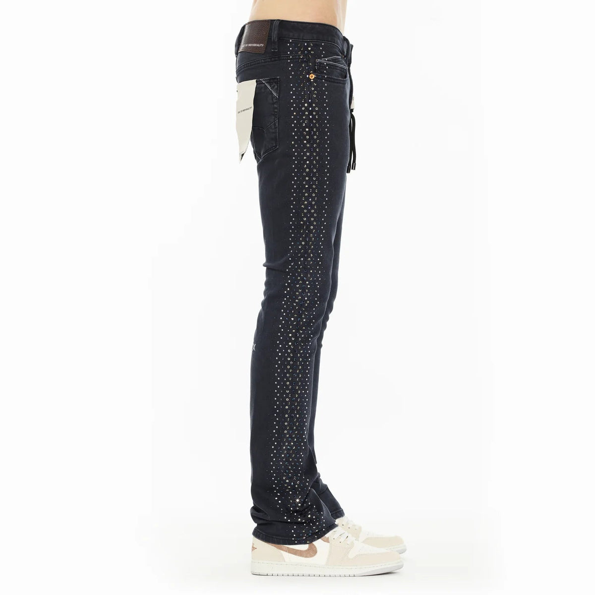 Cult x El Alfa Premium Lenny Bootcut 603 Jeans in Noir  625B8-LB5H