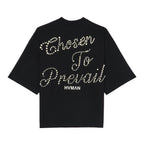 Hvman's Oversized Heavyweight Novelty Tee "Beauty" in Black SKU: 326AC-TT05A