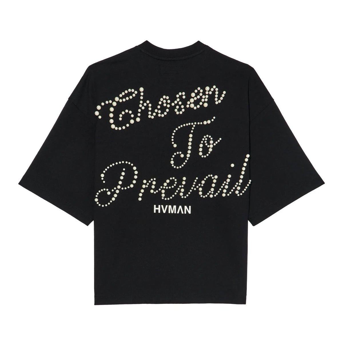 Hvman's Oversized Heavyweight Novelty Tee "Beauty" in Black SKU: 326AC-TT05A