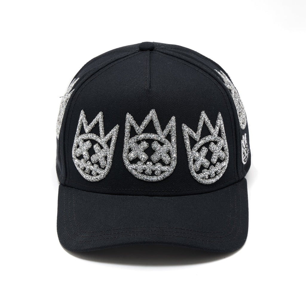 Cult X El Alfa A Frame Hat "Multi Crystal Logo" In Black 626BC-CH52A
