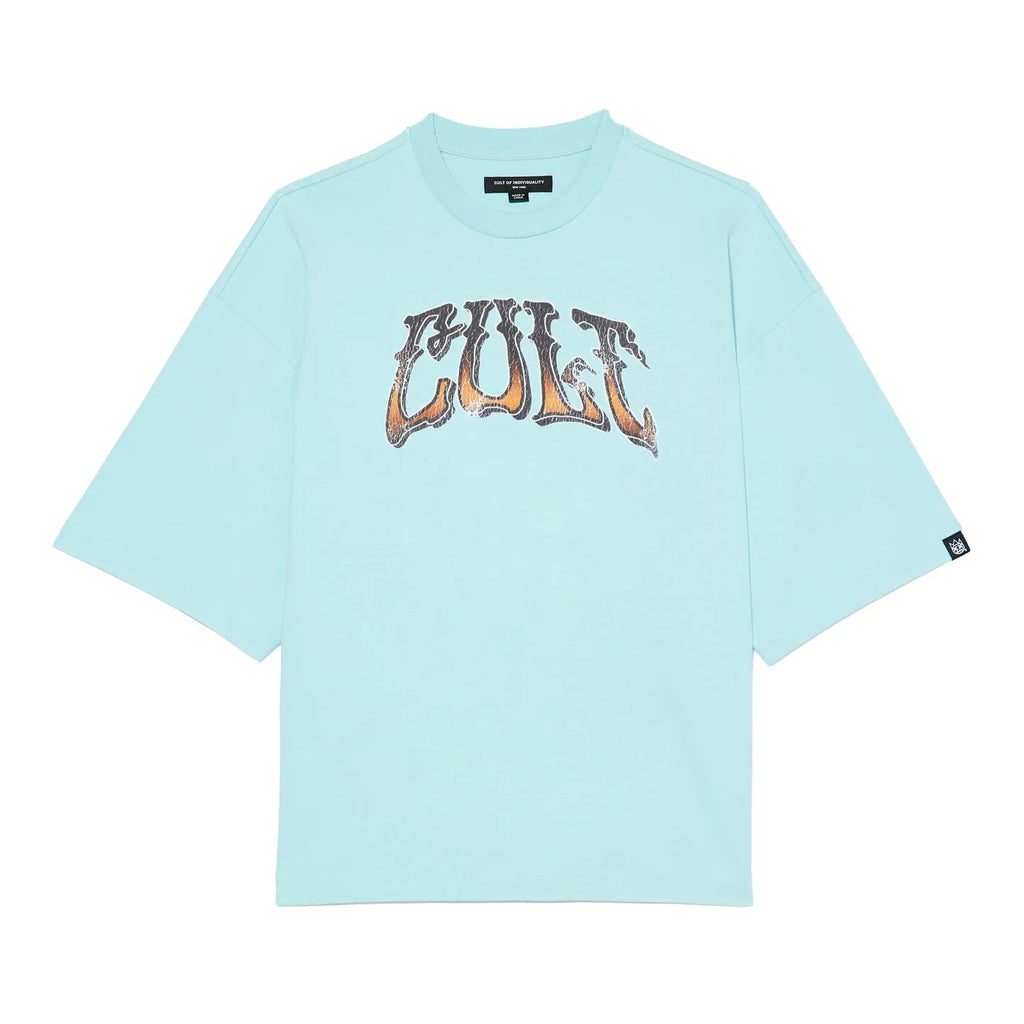 Cult's Oversized S/S Crew Neck Tee Summer Of Something Special 2026 in Blue Glow  626A5-K48A