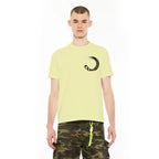 Cult's Heavyweight Short Sleeve Crew Neck Tee "Gradient" in Neon Yellow
