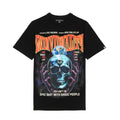 Cult's Heavyweight Short Sleeve Crew Neck Tee "Psychedelic" in Black 625B7-K49A