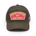 Cult's Logo Mesh Back Trucker Hat "Cant Do Epic Shit" in Sage 625BC-CH76A