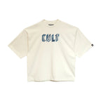 Cult's Oversized Crew Neck Tee in Winter White 625B10-K36A