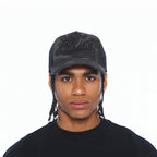 Cult's Mesh Back Trucker Hat "Camo Crystal Script" In Black Camo 626BC-CH70A