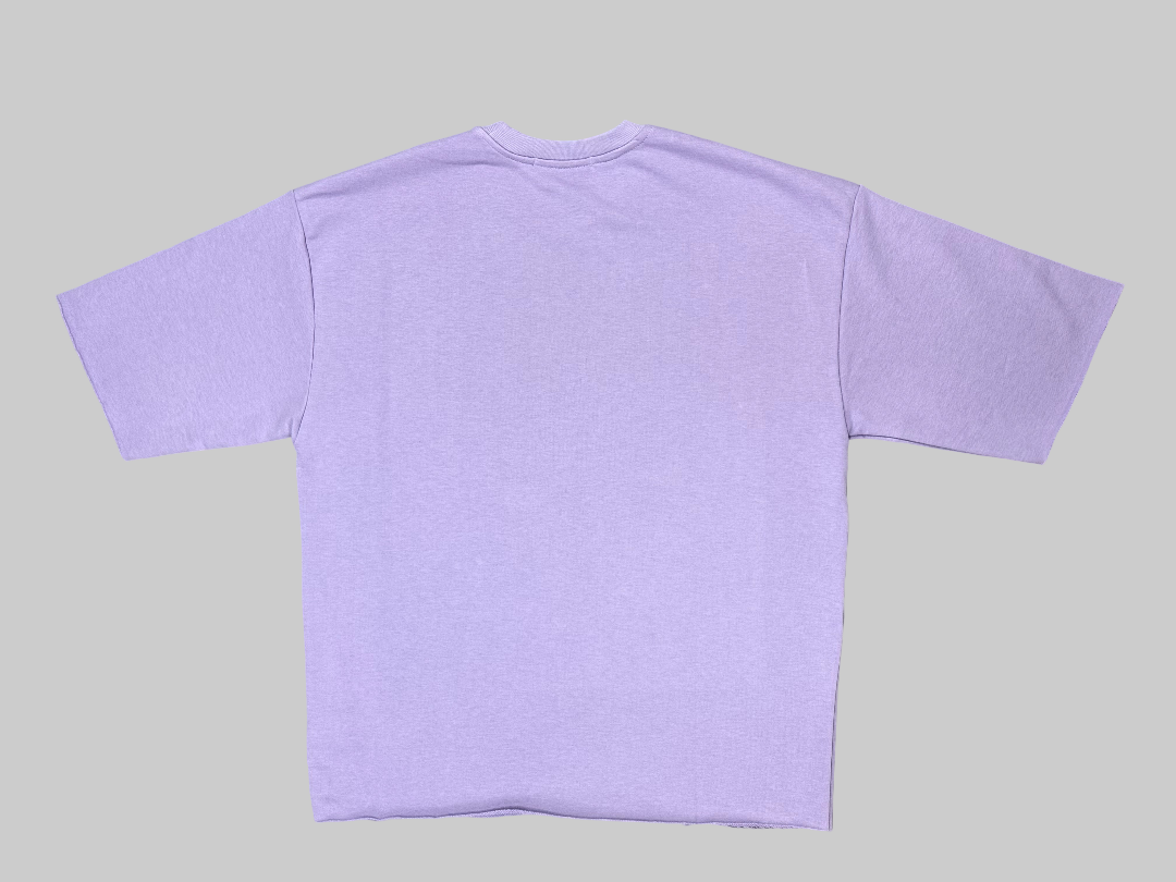 Glory of God Oversized Half Sleeve T-Shirt - Lavender Violet