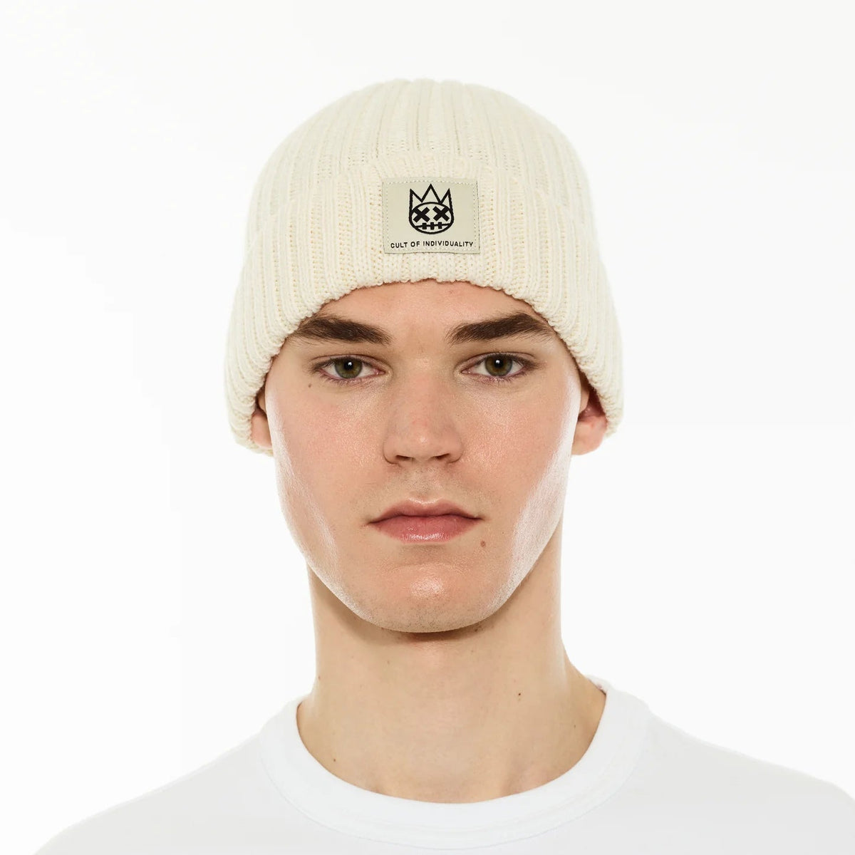 Cult's Knit Hat in Winter White SKU: 625BC-CH99A-ONE