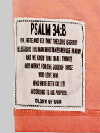 Glory of God Oversized Half Sleeve T-Shirt - in Regal Orange