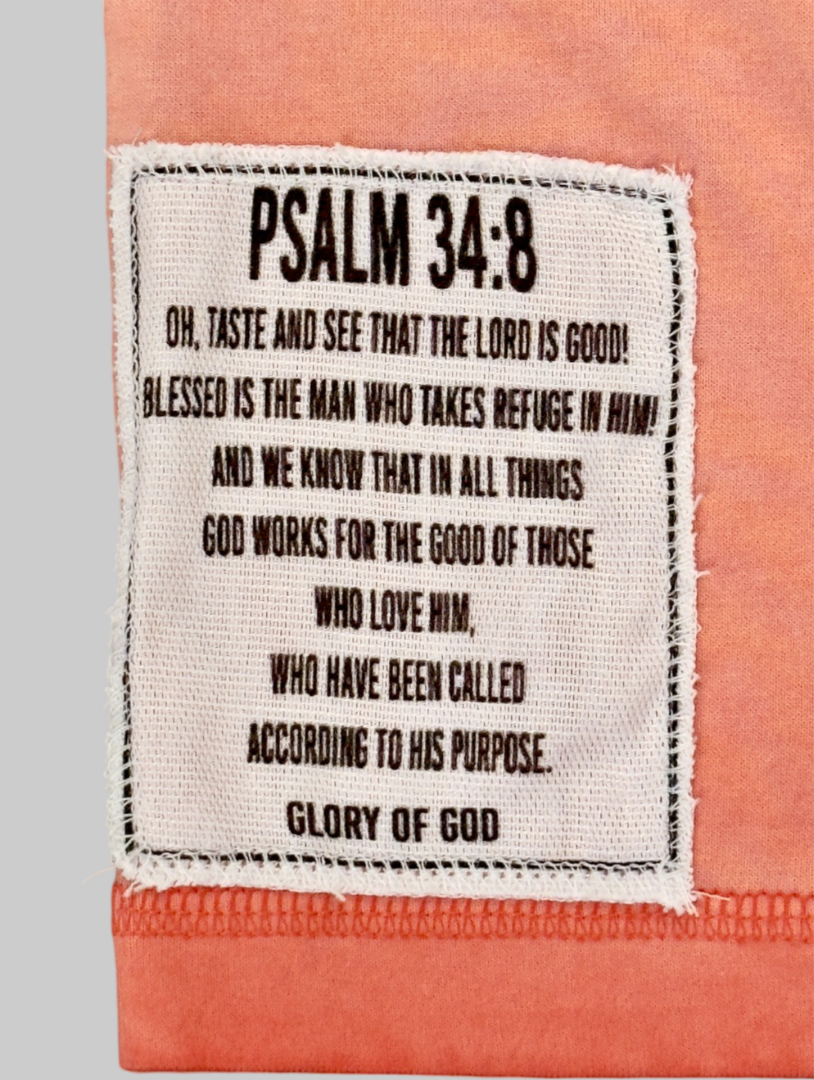 Glory of God Oversized Half Sleeve T-Shirt - in Regal Orange