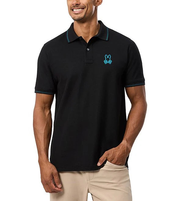 STANWOOD PIQUE POLO BLACK