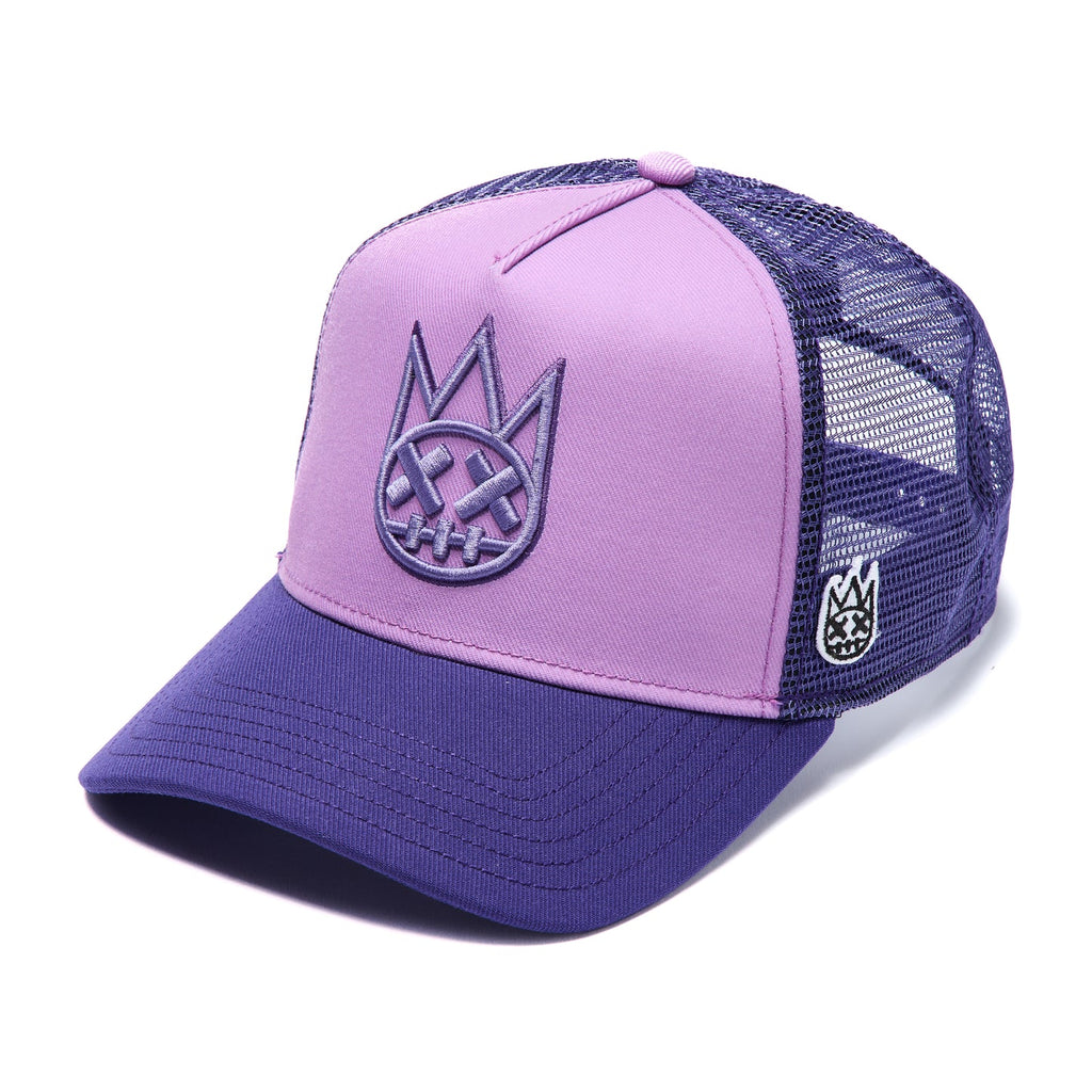 Cult's Logo Mesh Back Trucker Hat In Dusty Lavender 626AC-CH55A