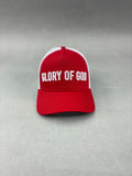 GLORY OF GOD HAT ROJA Y BLANCA
