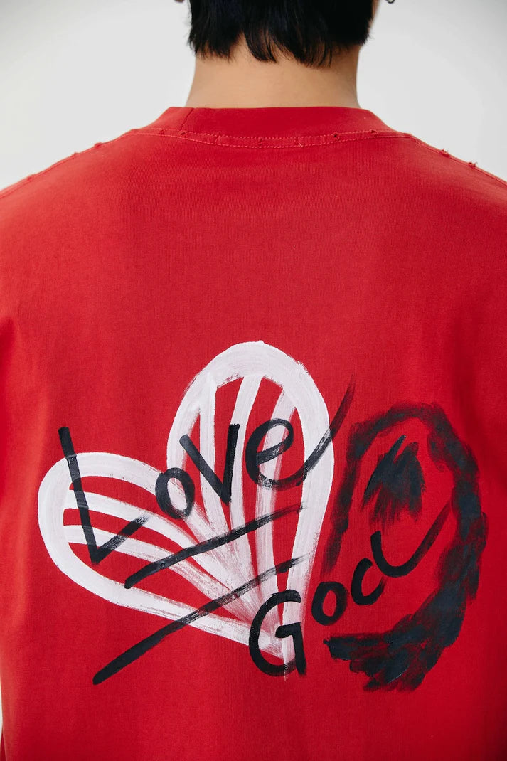Blahk Colors  Heart Mark Tee Oversized
