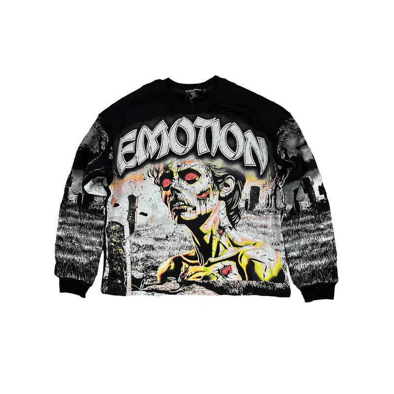 Mixed Emotions - Tombstone Black Long Sleeve Tee