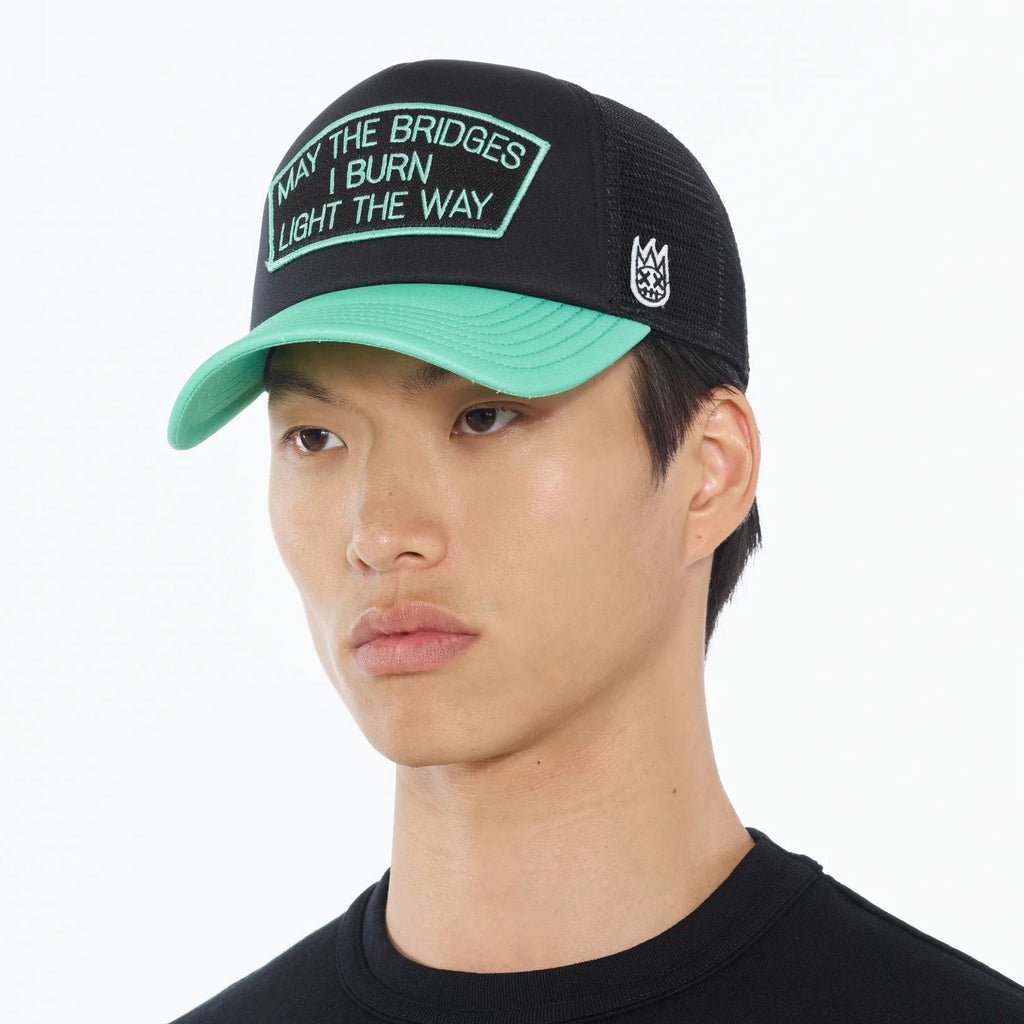 Light The Way Black Trucker Hat