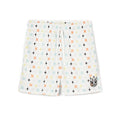 Cult's Mesh Shorts in Cult Repeat Pattern White