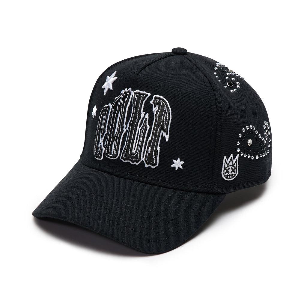 Cult x El Alfa Premium Paisley 5 Panel A Frame Trucker Hat in Black 625B8-CH63A