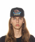 LUCKY BASTARD LOGO TRUCKER HAT IN BLACK