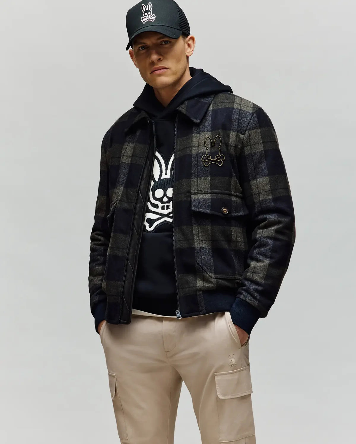 GAVIN PLAID BOMBER JAKED