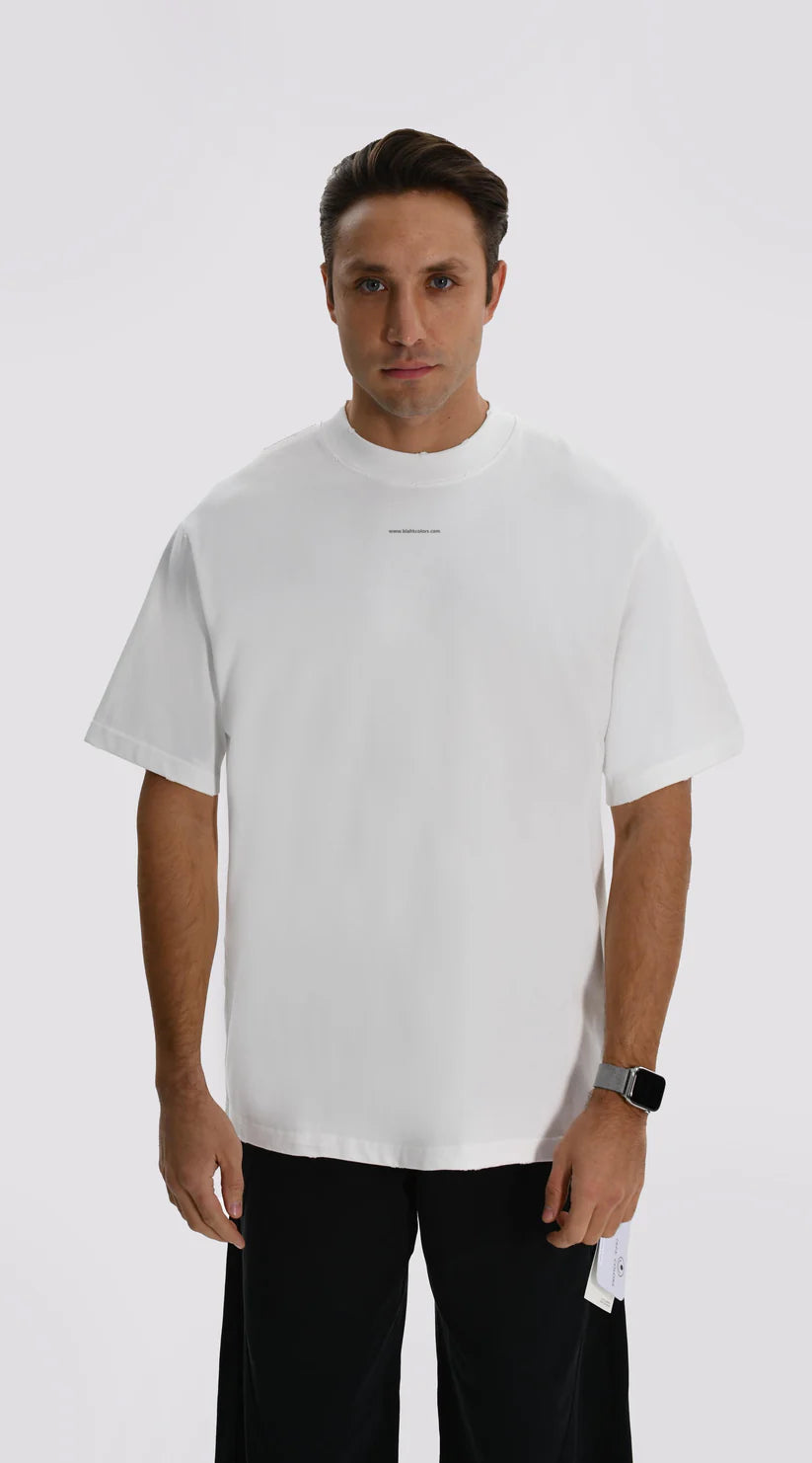 Blahk colors 8803 shirt blanco con diseno pajina web