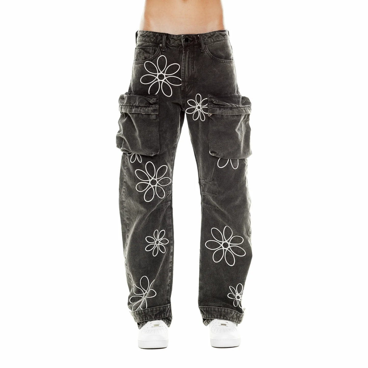 HVMAN EVOLVE BAGGY FIT JEANS IN VINTAGE GREY