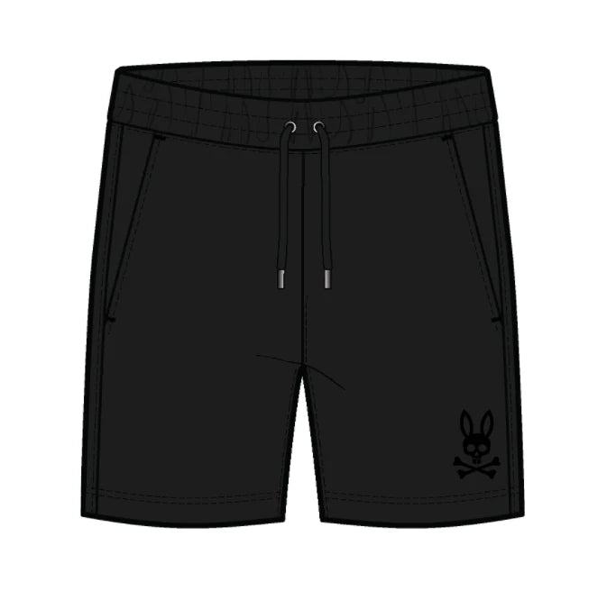 Psycho Bunny Oscar French Terry Sweatshort Black